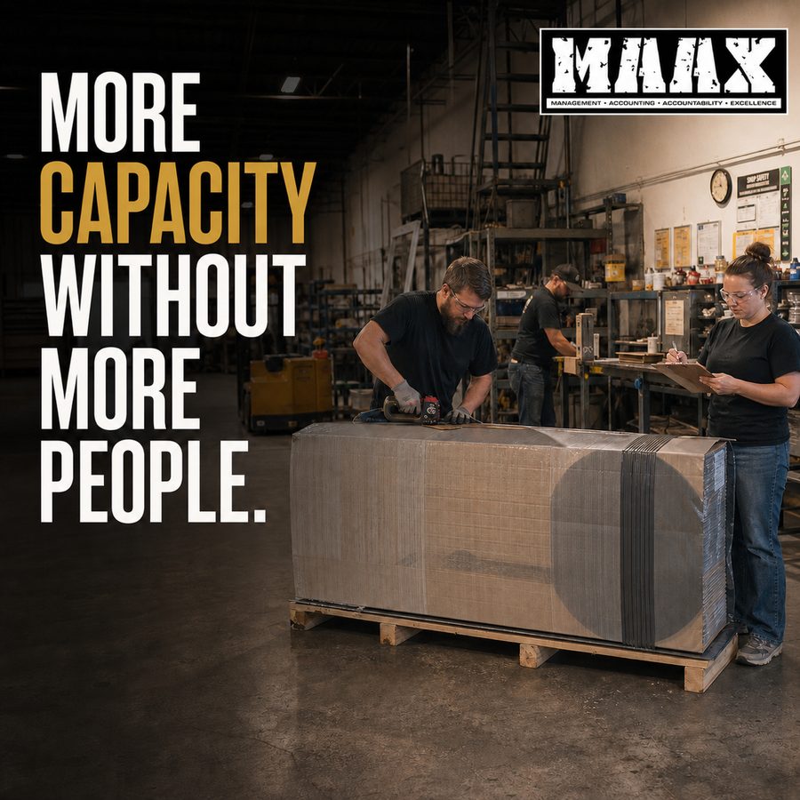 More capacity without more people: manufacturing team at work