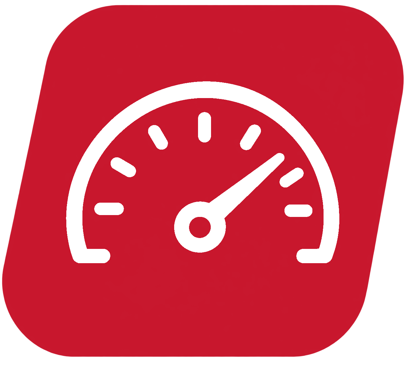 Operational efficiency gauge icon
